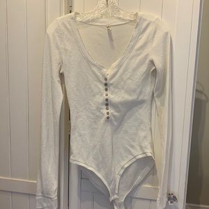 Free people cream body suit